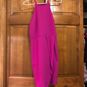 Pink envelop skirt dress